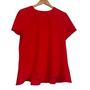 Banana Republic red crew neck blouse / tee S